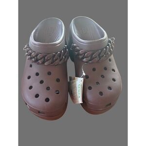 Crocs Siren Chain Clog Brown Platform Heels Women's 11 New With Tags 20901